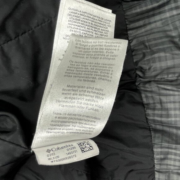 Columbia Gray Down Puffer  Winter Jacket Omni -Shield Women's Small - Picture 13 of 14